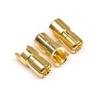 101952-HPI Male Gold Connectors (6.0mm Dia) (3 Pcs)