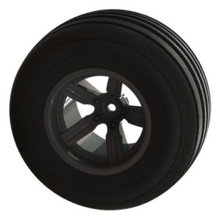 AR550040-ARRMA Dirt Runner ST Front Tire Set Glued Black (2)