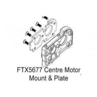 FTX5677-FTX Enrage Centre Motor Mount & Plate