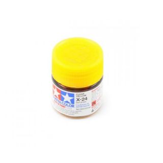 81524-Tamiya Acrylic Mini Paints X-24 Clear Yellow