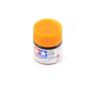 81526-Tamiya Acrylic Mini Paints X-26 Clear Orange