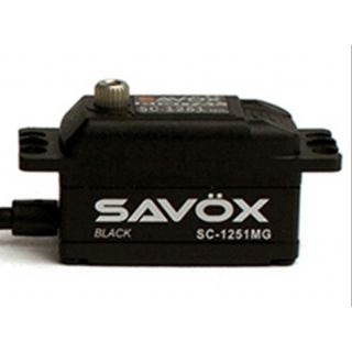 SAV-SC1251MGB-SAVOX DIGITAL LOW PROFILE SERVO 9.0KG@6V - BLACK EDITION