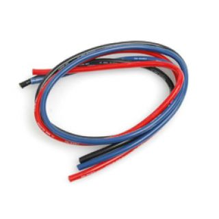 CR115-CORE RC Silicone Wire 12g - Red/Black/Blue 3x50cm