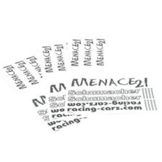 U2670-Schumacher Decal Sheet - Menace pk 3