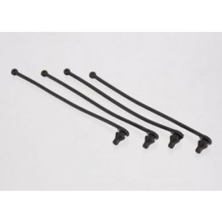 TRX5750-TRAXXAS Body clip retainer, black (4)