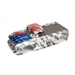 ARA410006-Arrma INFRACTION 6S BLX Painted Body Silver/Red