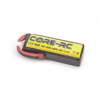CR782-CORE RC 5000mAh 11.1V 3S 70C S/C LP LiPo T Plug