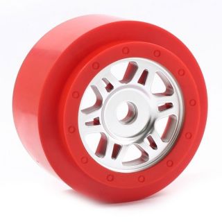 FAST0148A-Fastrax Sc Chrome/Red Ring One Piece Wheels(2)-Sc10 2Wd Fr