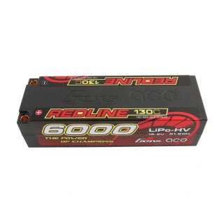 GC4H6000-130G5-Gens Ace Li-Po HV Car Hard Case 4S 15.2V 6000mAh 130C RL with 5mm