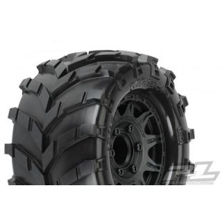 PL1192-10-ProLine Masher 2.8 All Ter. Tyres On Raid 6X30 Blk Wheels