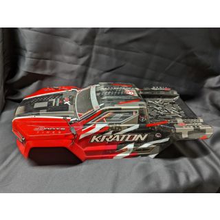 Arrma Kraton 6S BLX Painted Decaled Trimmed Body (Red) - GRADE B