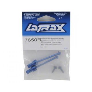 TRX7650R-TRAXXAS Driveshaft assembly, Fr&Rr, 6061-T6 alum.(blue-anodised) (2)