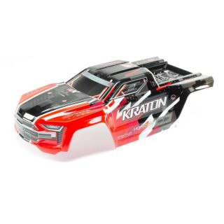 Arrma Kraton 6S BLX Painted Decaled Trimmed Body (Red) - GRADE A